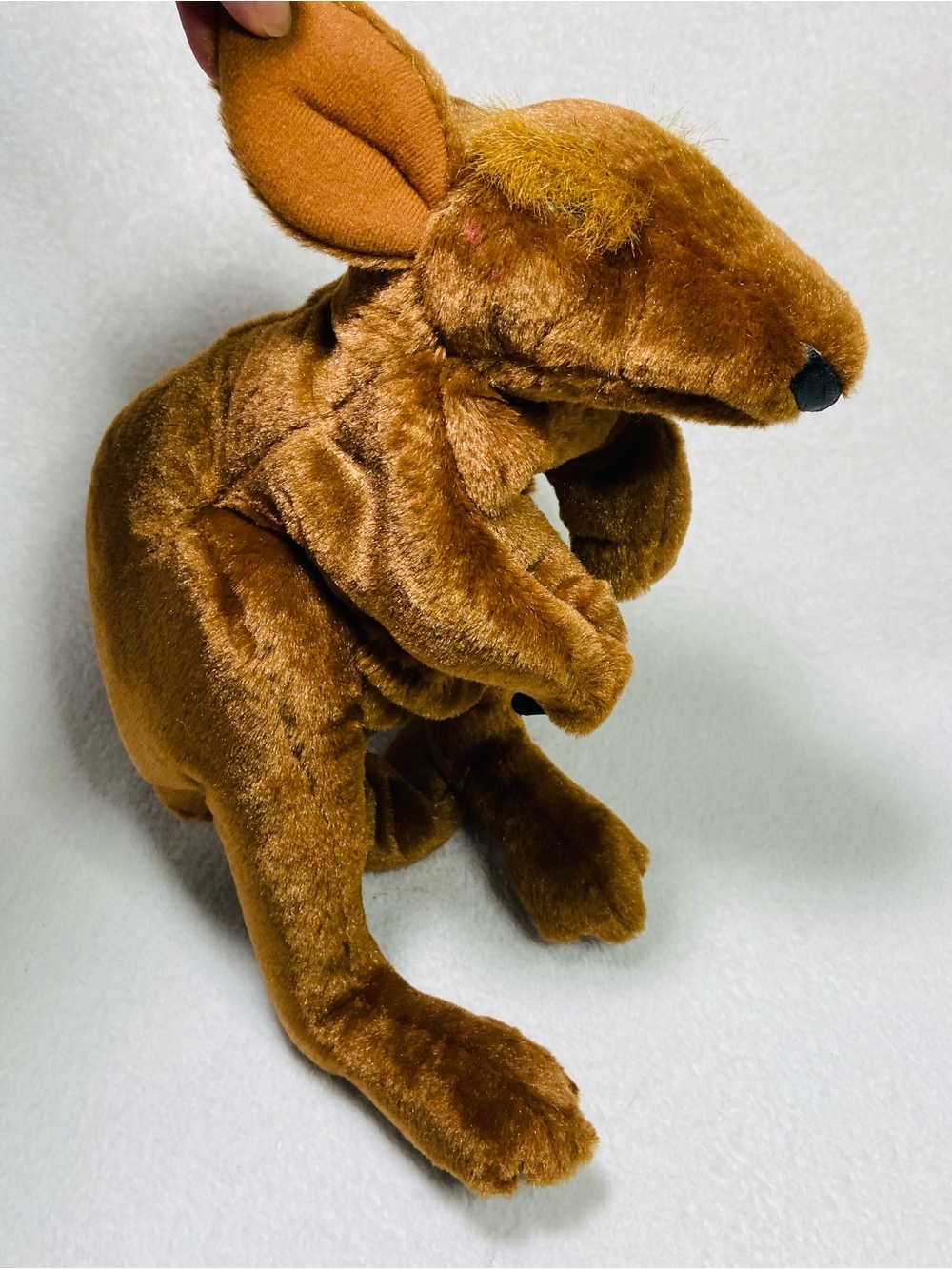 10” Vintage Folkmanis Kangaroo Puppet Plush Wildlife Lovey Hand Puppet Plush